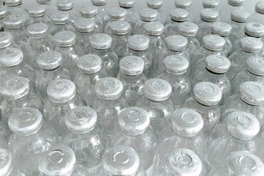 ilaç şişesi. Medikal imalat arka plan