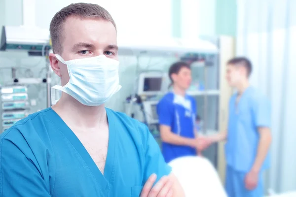 Portrait of doctor in a hospital — Stock Photo, Image