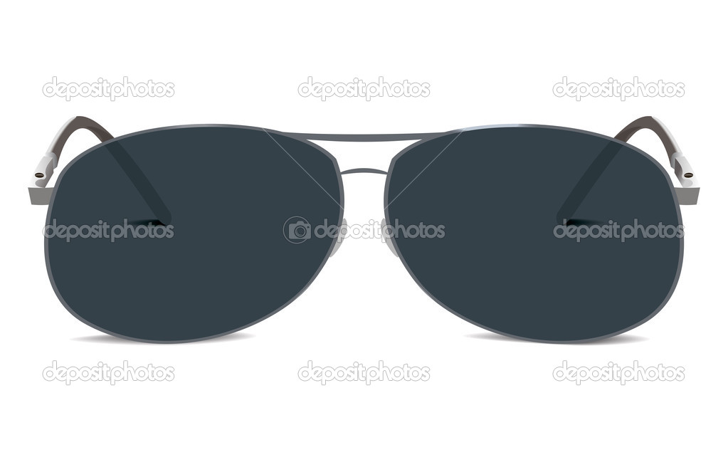 Sunglasses. Aviator retro style. isolated on white background