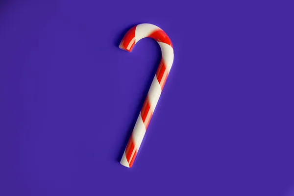 전통적으로 크리스마스 사탕을 크리스마스 파란색 프레임 텍스트를 — 스톡 사진