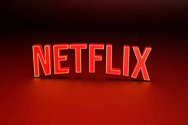 Sankt Petersburg Russland November Illustration Netflix Logo Vor Der Show Stockfoto