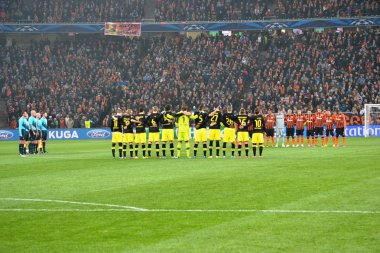 Şampiyonlar Ligi Borussia dortmund ve fc shakhtar Takım maçtan önce