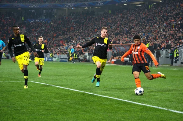 Taison dalam pertandingan melawan Borussia Dortmund — Stok Foto