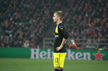 Marco reus eylem sırasında Şampiyonlar Ligi maç