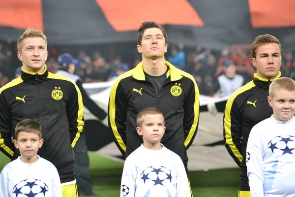 Voetbal spel Shakhtar d. - Bor. Dortmund — Stockfoto