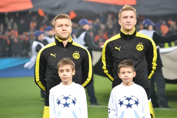 Voetbal spel Shakhtar d. - Bor. Dortmund — Stockfoto