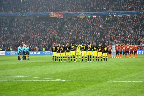 Voetbal spel Shakhtar d. - Bor. Dortmund — Stockfoto