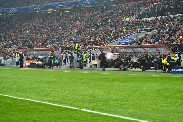 Voetbal spel Shakhtar d. - Bor. Dortmund — Stockfoto