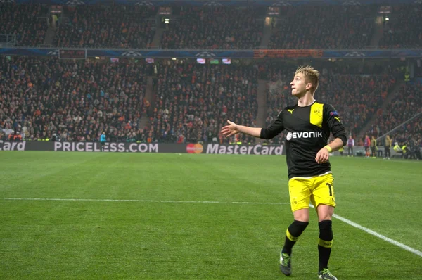 Marco Reus en acción durante el partido de la Champions League — Foto de Stock