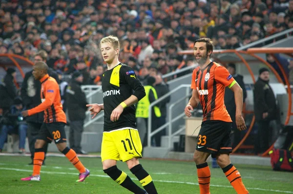 Pertandingan sepak bola Shakhtar Borussia — Stok Foto