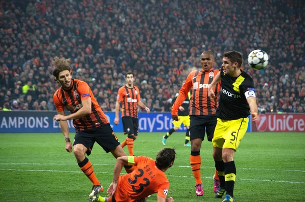 Football match Shakhtar  - Borussia — Stock Photo, Image