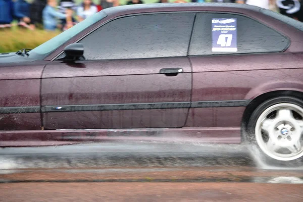 Unbekannte Fahrer bei Drag-Race-Meisterschaft — Stockfoto