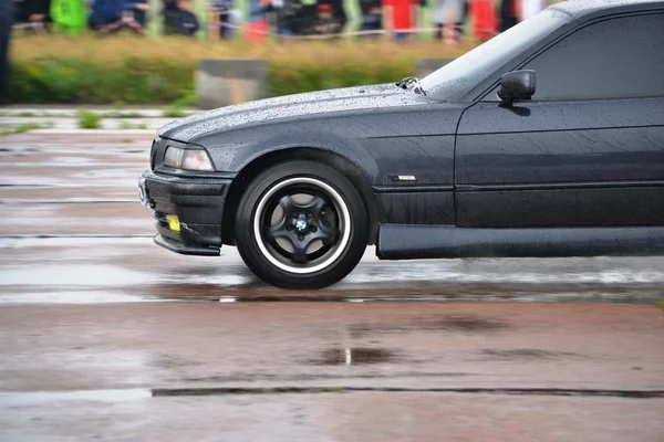 Unbekannte Fahrer bei Drag-Race-Meisterschaft — Stockfoto