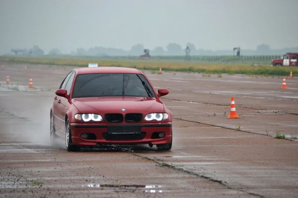 Neidentifikovaný ovladače během drag racing championship — Stock fotografie