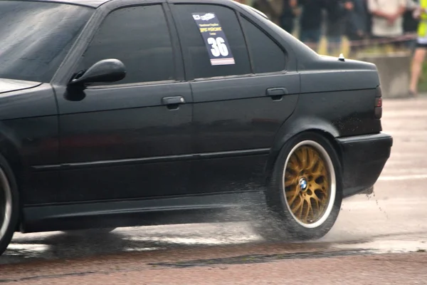 Neidentifikovaný ovladače během drag racing championship — Stock fotografie