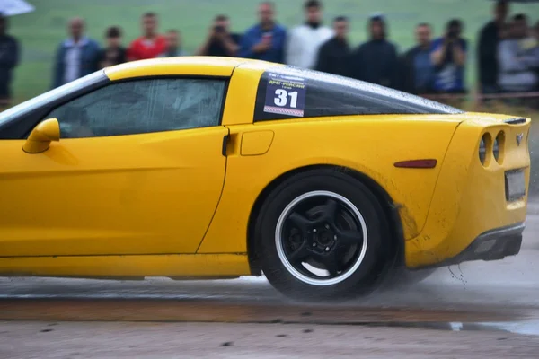 Unidentified drivers during drag racing championship — Stock Photo, Image