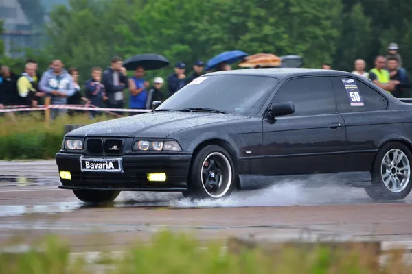 Unbekannte Fahrer bei Drag-Race-Meisterschaft — Stockfoto