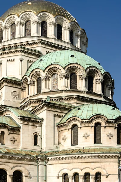 Вертикальный общий вид Софийского собора имени Александра Невского — стоковое фото