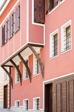 geleneksel bir yüzyıl ev eski şehir Plovdiv