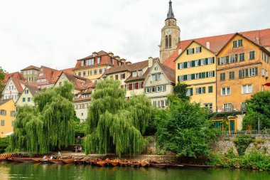 tuebingen, Almanya'nın eski şehir manzarası