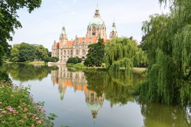 manzara new town Hall Hannover, Almanya