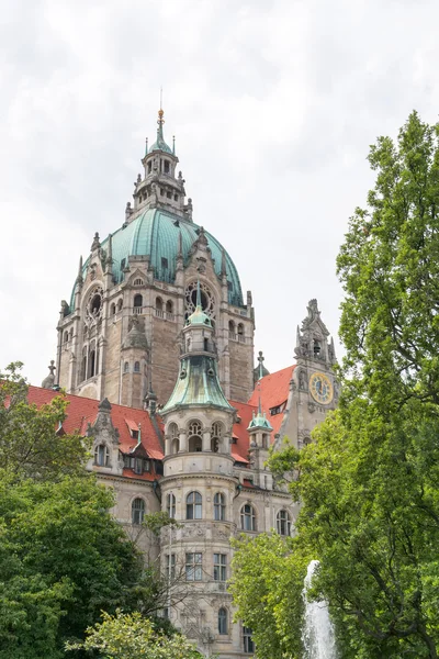 Detail of the New Town Hall in Hanover, Germany — Stock Photo, Image