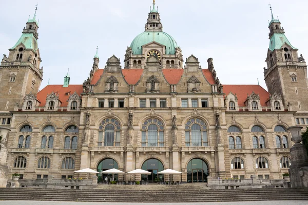 Landskap av det nya rådhuset i Hannover, Tyskland — Stockfoto