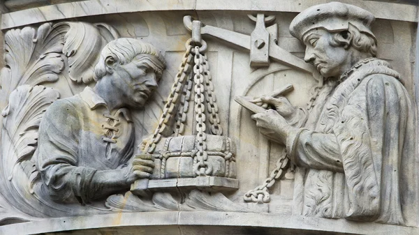 Skulptur eines neuen Rathauses in Hannover, Deutschland — Stockfoto