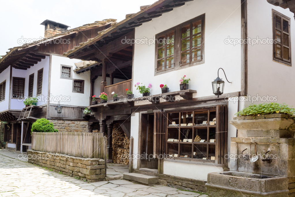 Typical Bulgarian street from the period of Ottoman empirical, E