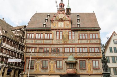 eski rathaus tubingen eski şehir, Almanya