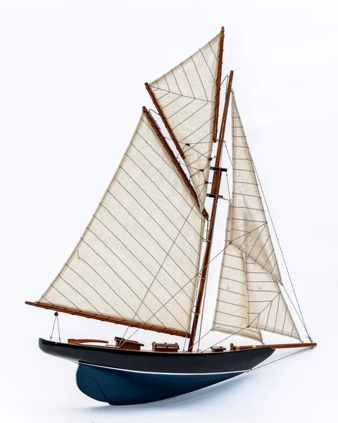 Statek zabawka drewniana — Zdjęcie stockowe