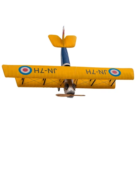 Toy airplane model yellow — Stock Photo, Image