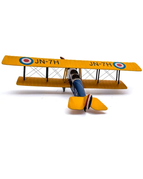 Toy airplane model yellow — Stock Photo, Image