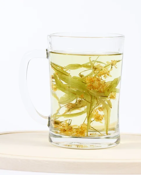 Lime flower tea — Stock Photo, Image