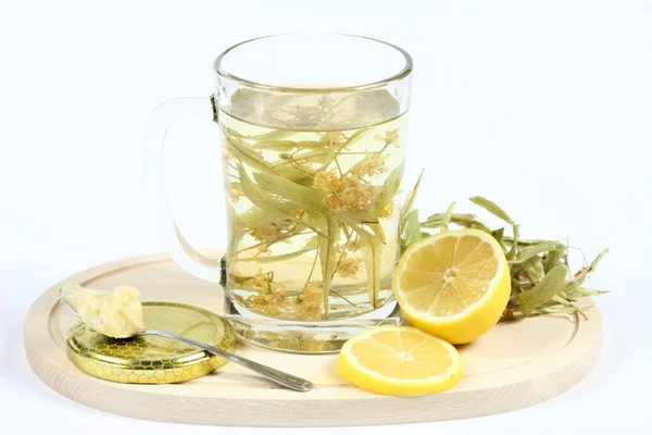 Lime herbal tea — Stock Photo, Image