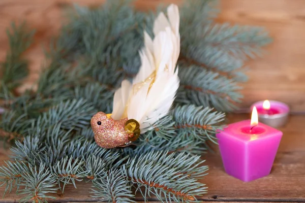 Luksus ozdoba Bożego Narodzenia ptaszyna — Zdjęcie stockowe