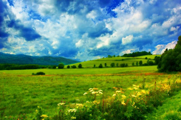 Painted landscape - HDR