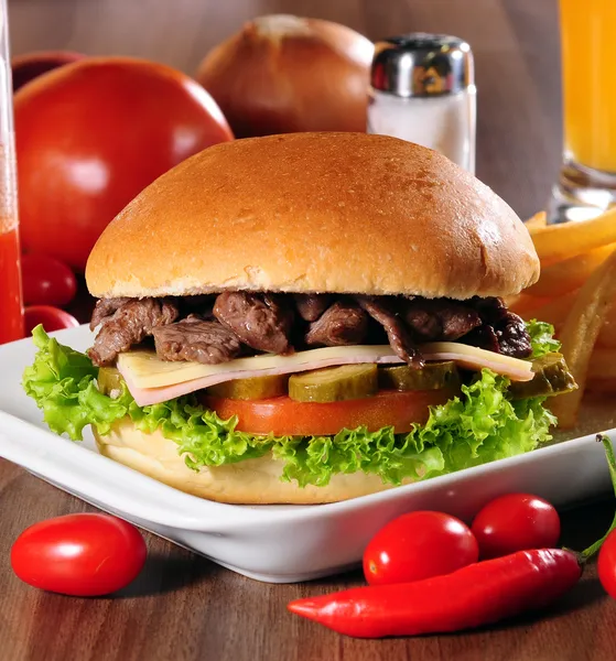 Hamburgare — Stockfoto