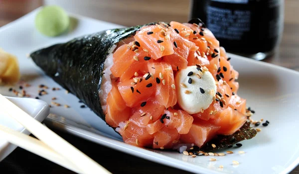 Japanisches Essen - temaki — Stockfoto