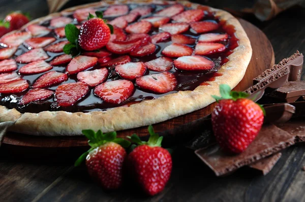 Pizza doce — Fotografia de Stock