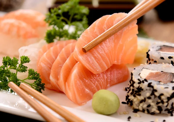 Lax sashimi — Stockfoto