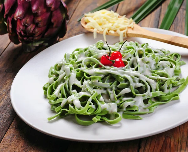Green Pasta — Stock Photo, Image
