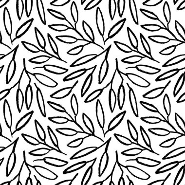 Yapraksız desenli doğrusal siyah dallar