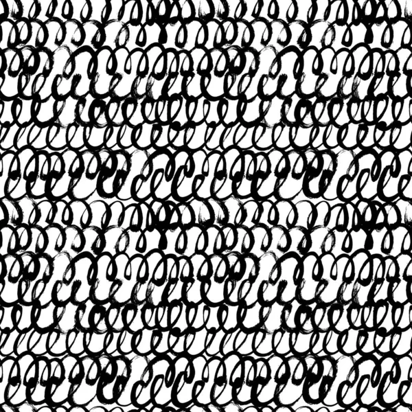 Wavy and swirled horizontal lines seamless pattern — ストックベクタ