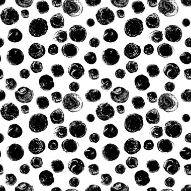 Rasgele kıvrımlı siyah çizgiler ve dalgalı fırça darbeleri.