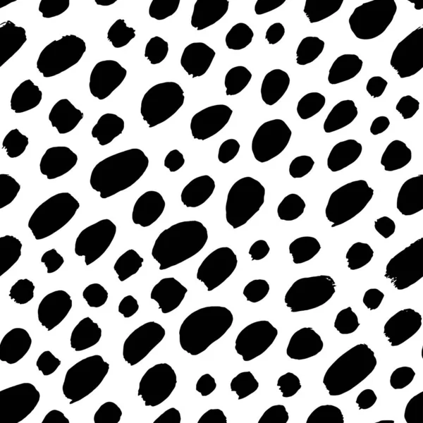 Стильний Простий Точковий Безшовний Візерунок Діагональний Вектор Чорні Малі Штрихи — стоковий вектор