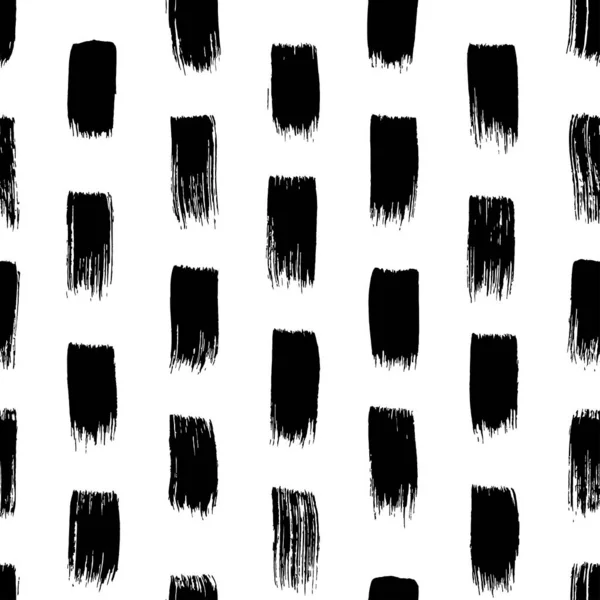 Short Hand Drawn Strokes Vector Seamless Pattern Texture Hipster Style — Stok Vektör