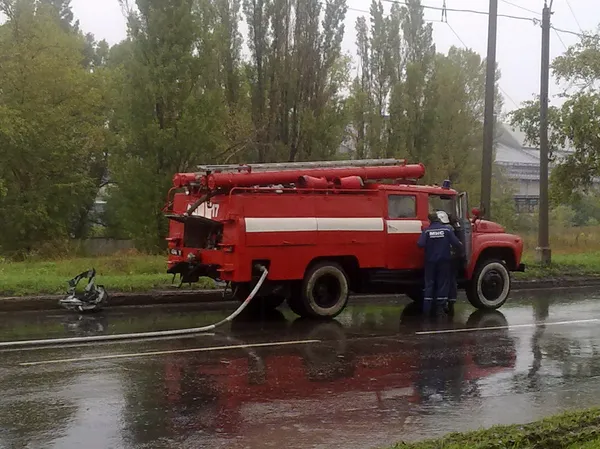 Der Unfall in Donezk — Stockfoto