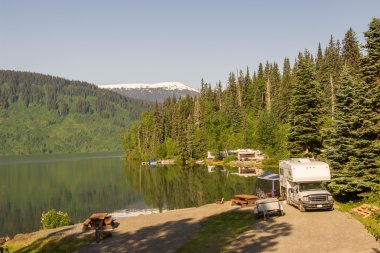 Alaskan campground clipart