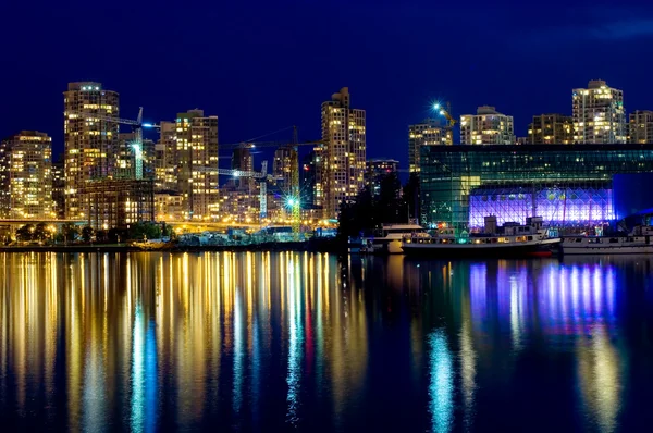 Downtown Vancouver at night
